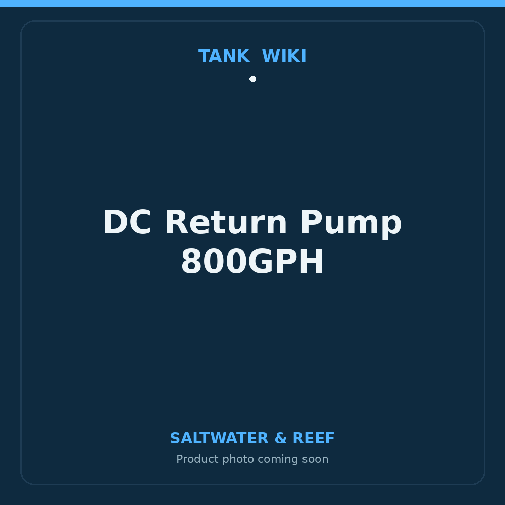 TankWiki DC Return Pump 800GPH with Controller